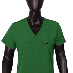 Premium Custom Healthcare Scrubs Uniformes Sets Stand Collar Manga corta Sarga Tela Poliéster/Algodón Unisex para Ultimate - Product Image 4