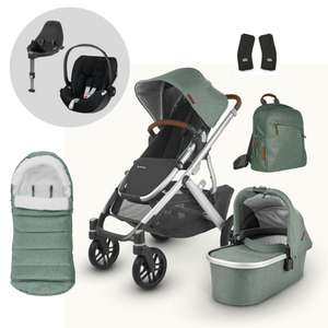 Poussette pliable Uppababy Vista V3 avec cadre en acier inoxydable, tissu Oxford, capacité de charge de 20 kg - Product Image 1