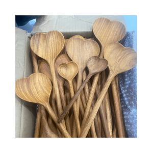 ช้อนไม้รูปหัวใจสินค้าขายดีสำหรับตกแต่งอาหารและเป็นของขวัญสำหรับคนที่รัก-ช้อนไม้รูปหัวใจ - Product Image 5