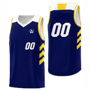 เสื้อบาสเก็ตบอลสำหรับผู้ชายผ้าโพลีเอสเตอร์แห้งเร็วเทคนิค100% พิมพ์ขนาดพิเศษ - Product Image 1