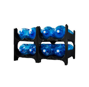 Estantes de plástico de polipropileno (PP) al por mayor de la mejor calidad para distribución y almacenamiento de botellas de agua de 5 galones - Product Image 1