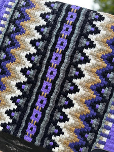 Western Show Horse Saddle Blanket Diseño de Nueva Zelanda Manta de sillín de lana hecha a mano Top Wool Saddle Pad Size - Product Image 4
