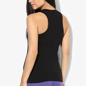 Venta al por mayor OEM: Chaleco de verano para mujer con logo personalizado, top de punto acanalado básico de alta calidad para mujer - Product Image 4