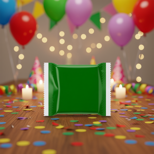 Party Love Tovaglioli Verdi 33x33cm 12 Pezzi per Sacchetto Stoviglie per Feste - Product Image 3