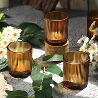 Nouveauté : Porte-bougies en verre transparent pour bougies chauffe-plat, idéal pour centre de table, décoration intérieure et fournitures de fête