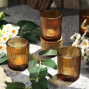 Mới phát hành rõ ràng tealight nến chủ sở hữu Kính Hàng Mã nến chủ sở hữu cho bảng trung tâm trang trí nội thất và nguồn cung cấp bên - Product Image 6
