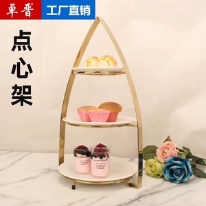 ที่วางเค้กทำจากไม้และเรซิ่นที่ตกแต่งอย่างหรูหราแท่นวางขนมหวานสำหรับงานเลี้ยงวันเกิดงานแต่งงานและห้องครัวในบ้านแบบทันสมัยใช้จากอินเดีย - Product Image 6