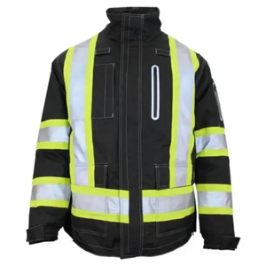 Veste de travail haute visibilité réfléchissante pour homme, imperméable, respirante, nouvelle conception optimale pour la construction et la sécurité en hiver - Product Image 2