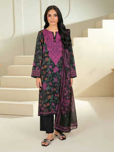 Meilleure qualité légère et aérée Shalwar Kameez Dupatta toutes les saisons pelouse imprimée pour les femmes indiennes pakistanaises tissu Georgette de qualité - Product Image 2