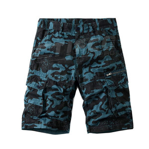 Pantalones cortos cargo de alta calidad con logotipo personalizado de verano, pantalones cortos cargo transpirables con cintura elástica para hombre - Product Image 1