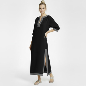 Customized oversized <b>loose</b> fit linen <b>dress</b> - Product Image 5