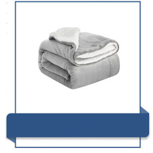 Luxurious 100% <b>Wool</b> Jacquard Blanket Wholesale Custom Size Double Layer Reversible Sherpa Fleece <b>Throw</b> Premium Quality Knitted - Product Image 4