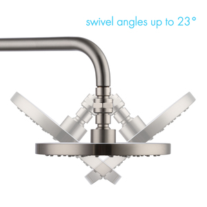 Bras de pomme de <span class=keywords><strong>douche</strong></span> en laiton chromé avec rotule, <span class=keywords><strong>angle</strong></span> réglable, adaptateur pivotant, neuf - Product Image 3