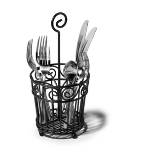 Latest Black Round Metal Wire Spoon Rest Cutlery Holder From Manufacturer & Exporter In India - Product Image 6