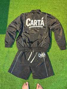 Conjunto de pantalones cortos y sudadera con capucha y cremallera cortavientos de nailon personalizado, conjunto de pantalones cortos cortavientos lisos, conjunto de cortavientos para hombre - Product Image 5