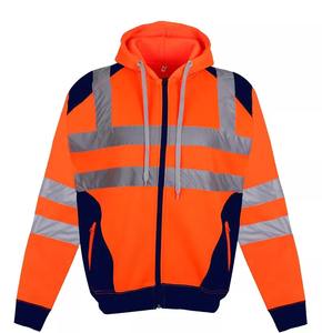 NEW MEN'S <b>HI</b> VIS <b>VIZ</b> <b>TROUSERS</b> SAFETY <b>WORK</b> WEAR JOGGING BOTTOM PANTS HOODIE TOP - Product Image 3