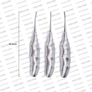 Elevador de Ápice Radicular Dental |   Separador de Raíces Recto y Curvo |   Herramientas Manuales para Cirugía Oral Mínimamente Invasiva de Dentista, Fabricadas en Alemania - Product Image 3