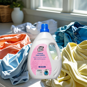 Detergente líquido biodegradable ecológico para ropa, ingredientes naturales con fragancia de jazmín y lavanda para ropa - Product Image 2