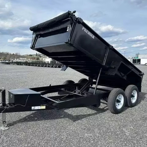 Remorque à benne à 4 ressorts en acier pour les opérations agricoles Tracteur Remorque Essieu Pneu Moteur à engrenages - Product Image 2