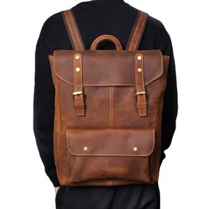 Haute qualité écologique OEM ODM sac à dos de voyage en cuir de qualité supérieure à la mode épaule Style fermeture à glissière lumière personnalisable - Product Image 1