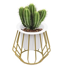 Pot de fleurs en métal rose de qualité supérieure pour plantes d'intérieur, décoration moderne pour salon, chambre à coucher, bureau et balcon, vente en gros en provenance d'Inde - Product Image 2