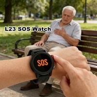 Reloj Inteligente L23 para Monitoreo Remoto de Salud y Teleasistencia para Personas Mayores en el Hogar con Llamadas de Emergencia SOS 4G LTE