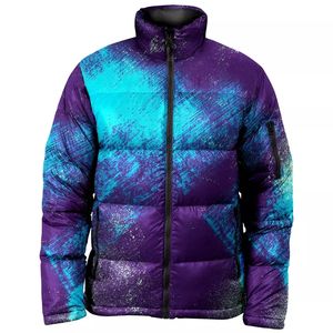 Vente en gros Veste matelassée imprimée OEM personnalisée pour hommes Logo personnalisé Veste d'hiver pour hommes avec poche Veste matelassée bulle pour hommes - Product Image 3
