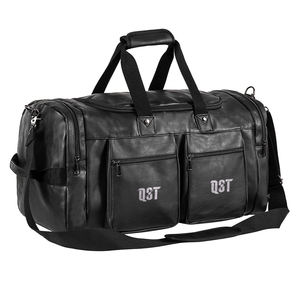 กระเป๋าหนังแท้ขายดี กระเป๋าเดินทาง กระเป๋าเดินป่า กระเป๋ากีฬา กระเป๋ายิม ความจุเยอะ สายสะพายไหล่ ซิป  รับสกรีนโลโก้ - Product Image 1