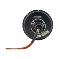 Moteur de moyeu de roue de voiture sans balais QS 205 50H 72V 3000W V3 à arbre unique, frein à disque, étanche IP67, construction en aluminium, 10,0 pouces, 349Wh