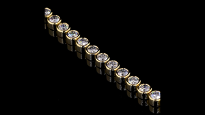 Bezel Lab Created Diamond Tennis <b>Bracelet</b>, Sustainable Luxury Jewelry, Custom Length & Carat Options - Product Image 5