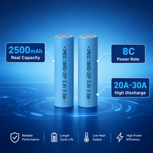 DMEGC INR18650-25P 2500mAh 8C 高放电锂离子电池，适用于电动工具和园林设备 - Product Image 4