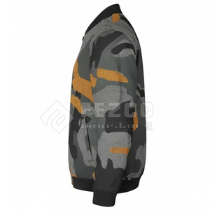 Blouson d'hiver pour homme personnalisé avec col montant et logo frontal, à capuche, respirant et écologique, service OEM en gros - Product Image 3