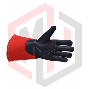 Gants de soudage Tig vendre des gants de travail cuir de vachette de haute qualité résistant à la chaleur protection peau de chèvre argon sécurité - Product Image 6