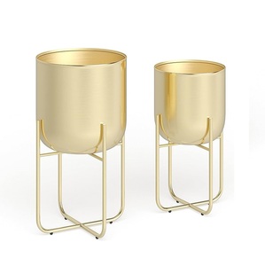 Handmade Planter Hiện Đại Vòng Kim Loại Planter Cho Trang Trí Nội Thất Vườn Nguồn Cung Cấp Nhà Nhân Tạo Kim Loại Trồng Mới Đến - Product Image 6