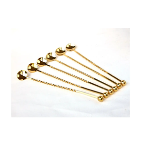 Cuillère de bar en laiton pour cuillère shaker à cocktail pour taille personnalisée et accessoires de bar et de vin en acier poli - Product Image 6