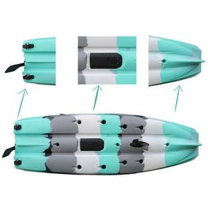 Kayak de Pesca con Propulsión a Pedal, Asiento Individual para 1 Persona, 10.4 pies, Motor Eléctrico, Material HDPE Resistente, Bote Inflable para Océano - Product Image 5