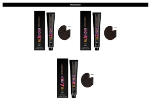 GLAMOUR PROFESSIONAL Crème colorante permanente pour cheveux, tons acajou, 120 ml, pour tous types de cheveux, avec huile d'argan - Product Image 2