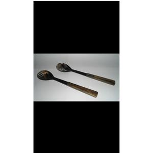 Unique Style With High Quality Natural Horn Spoon Set <b>Colourful</b> Handle With <b>Resin</b> & Wood for Hotel and Restaurant Cafe Dinings - Product Image 2