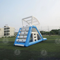 Toboggan aquatique gonflable de haute qualité, toboggan aquatique gonflable, trampoline gonflable, île flottante, parc aquatique, toboggan aquatique triangulaire