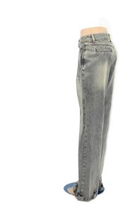 Pantalons en jean pour femmes, bleu foncé, pantalons délavés, style boyfriend - Product Image 6