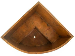 Baignoire sur pied ovale à double paroi en cuivre pur faite à la main la plus vendue baignoires de salle de bain solides - Product Image 5