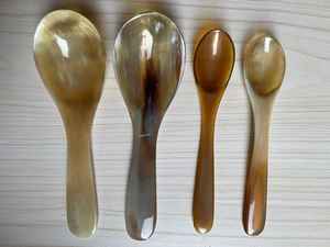 Cuchara de Servir Elegante de Cuerno de Buey y Búfalo, Producto Estrella 2022, Cubertería para Restaurante, Cuchara de Servir Plana para Mesa - Product Image 4