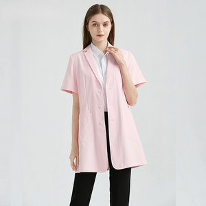 Conjunto de exfoliación de enfermería para mujer de alta calidad Joggers ajustados Nuevo traje con Spandex para el trabajo hospitalario tejido de tela de punto - Product Image 2