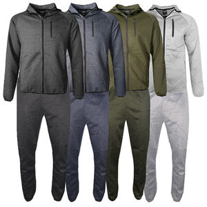 2025 Men's Slim <b>Fitted</b> <b>Gym</b> Cotton Wholesale Custom Logo Full Zipper Plus Size Fleece Winter Training Print Tracksuit For Unisex - Product Image 2