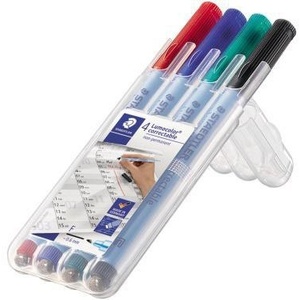 Marcadores Correctores STAEDTLER Lumocolor 1mm Colores Surtidos 4 Piezas/Paquete Artículos de Escritura y Corrección - Product Image 1