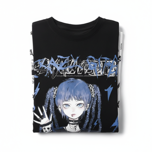New Arrival Anime Graphic Layered Tee Oversized Drop Shoulder Premium Streetwear Manufacturer - Product Image 6