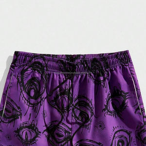 Pantalones cortos con estampado de sublimación personalizada, pantalones cortos de vacaciones de poliéster de diseño único para hombres y mujeres, pantalones cortos OEM para ropa de playa - Product Image 4