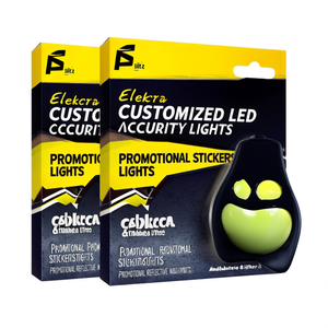 Adesivi e Luci Riflettenti Promozionali Personalizzati Elektra con LED per Sicurezza - Product Image 3