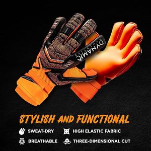 ถุงมือผู้รักษาประตูหนังแท้สำหรับมืออาชีพ Oxygen Sports ถุงมือฝึกซ้อมแบบรัดรูปสำหรับการเตะ - Product Image 4