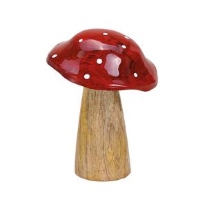 Centro de mesa de madera minimalista con setas, tonos de madera orgánica y líneas suaves, adecuado para el estilo de la Mesa o los alféizares de las ventanas - Product Image 6